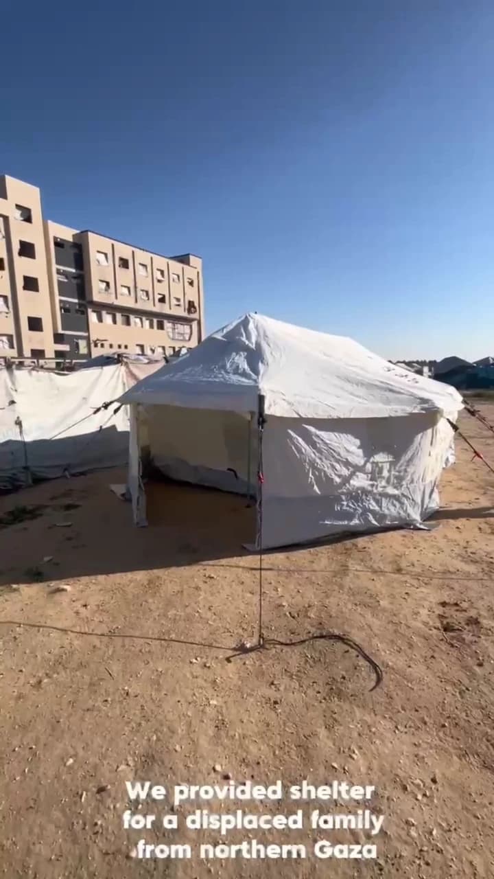 Heavy Duty Tent for Displaced Family